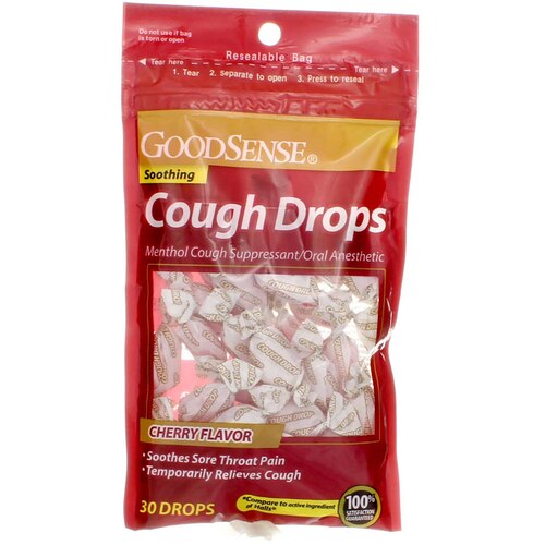 GoodSense® Cherry Flavor Cough Drops 30ct