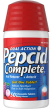 Load image into Gallery viewer, Pepcid® Dual Action Complete Berry Chewable Tablets 50ct.