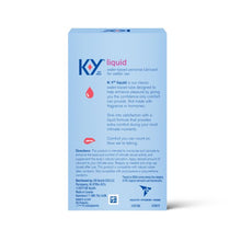 Cargar imagen en el visor de la galería, K-Y® Liquid Water Based Personal Lubricant 2.5oz.