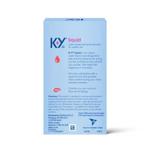 K-Y® Liquid Water Based Personal Lubricant 2.5oz.