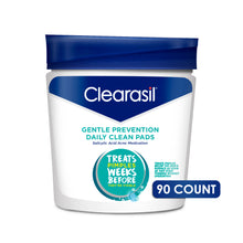 Cargar imagen en el visor de la galería, Clearasil® Gentle Prevention Daily Clean Pads 90ct
