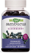 Cargar imagen en el visor de la galería, Nature&#39;s Way® Sambucus Standardized Elderberry Gummies 60ct.