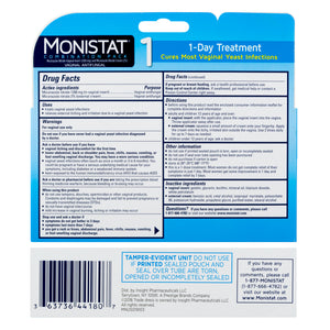 MONISTAT® 1-Dose Yeast Infection Treatment, 1 Ovule Insert & External Itch Cream