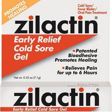 Load image into Gallery viewer, Zilactin® Early Relief Cold Sore Gel 0.25oz.