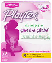 Cargar imagen en el visor de la galería, Playtex® Simply Gentle Glide™ Unscented Regular Absorbency Tampons 20ct.