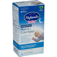 Cargar imagen en el visor de la galería, Hyland&#39;s® Baby Nighttime Mucus + Cold Relief 4fl. oz.