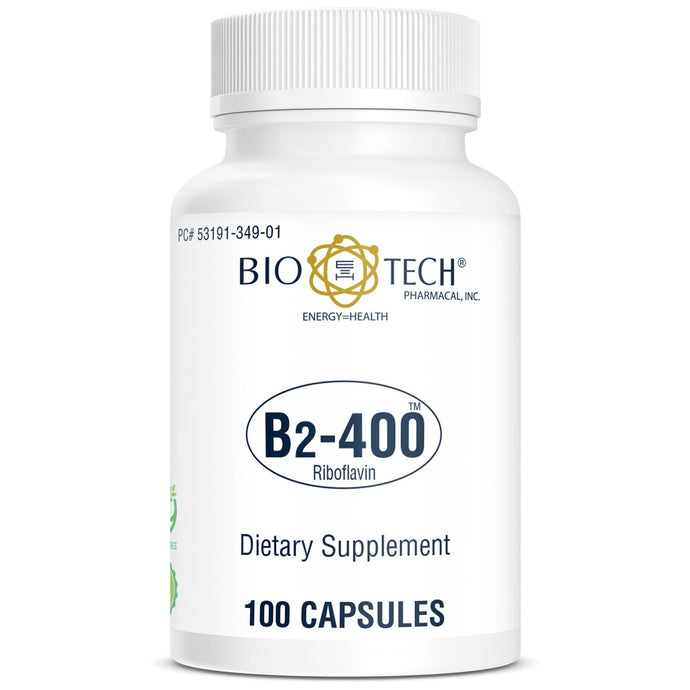 Bio-Tech® Vitamin B2 - 400 Capsules 100ct.
