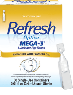 Refresh® Optive® Mega-3 Preservative Free Lubricant Eye Drops