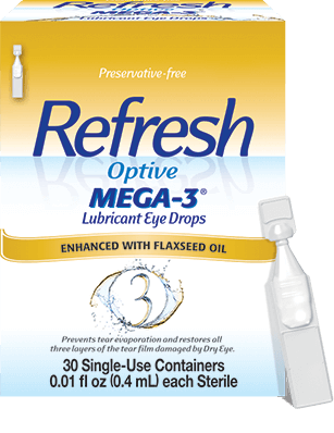 Refresh® Optive® Mega-3 Preservative Free Lubricant Eye Drops