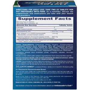 Osteo Bi-Flex Tumeric Joint Health Dietary Supplement Tablets