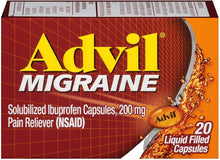 Cargar imagen en el visor de la galería, Advil Migraine 200 mg Ibuprofen Liquid Capsules 20ct.