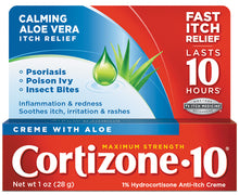 Cargar imagen en el visor de la galería, Cortizone 10® Maximum Strength Cream with Aloe 1oz