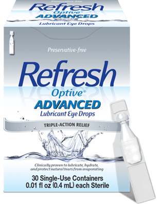 Refresh® Optive® Advanced Preservative Free Eye Drops