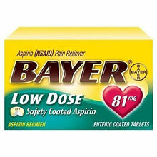 Cargar imagen en el visor de la galería, Bayer Low Dose 81 mg Safety Coated Aspirin