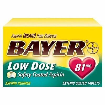 Bayer Low Dose 81 mg Safety Coated Aspirin