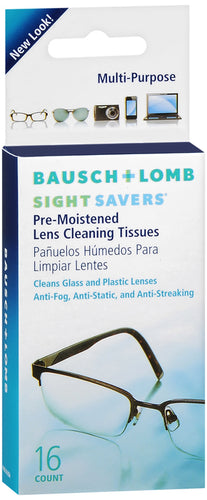 Bausch + Lomb Sight Savers® Pre-Moistened Lens Tissues 16ct.